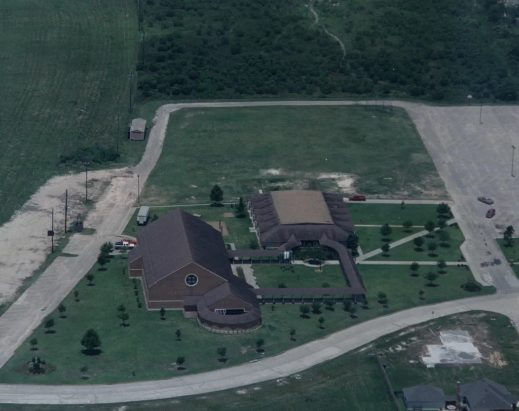 Aerial view of Epiphany Church & Family Center.